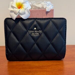 Kate Spade Black Quilted Wallet